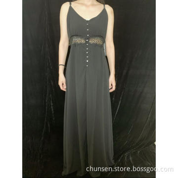 Sleeveless V-Neck Dress For Ladies